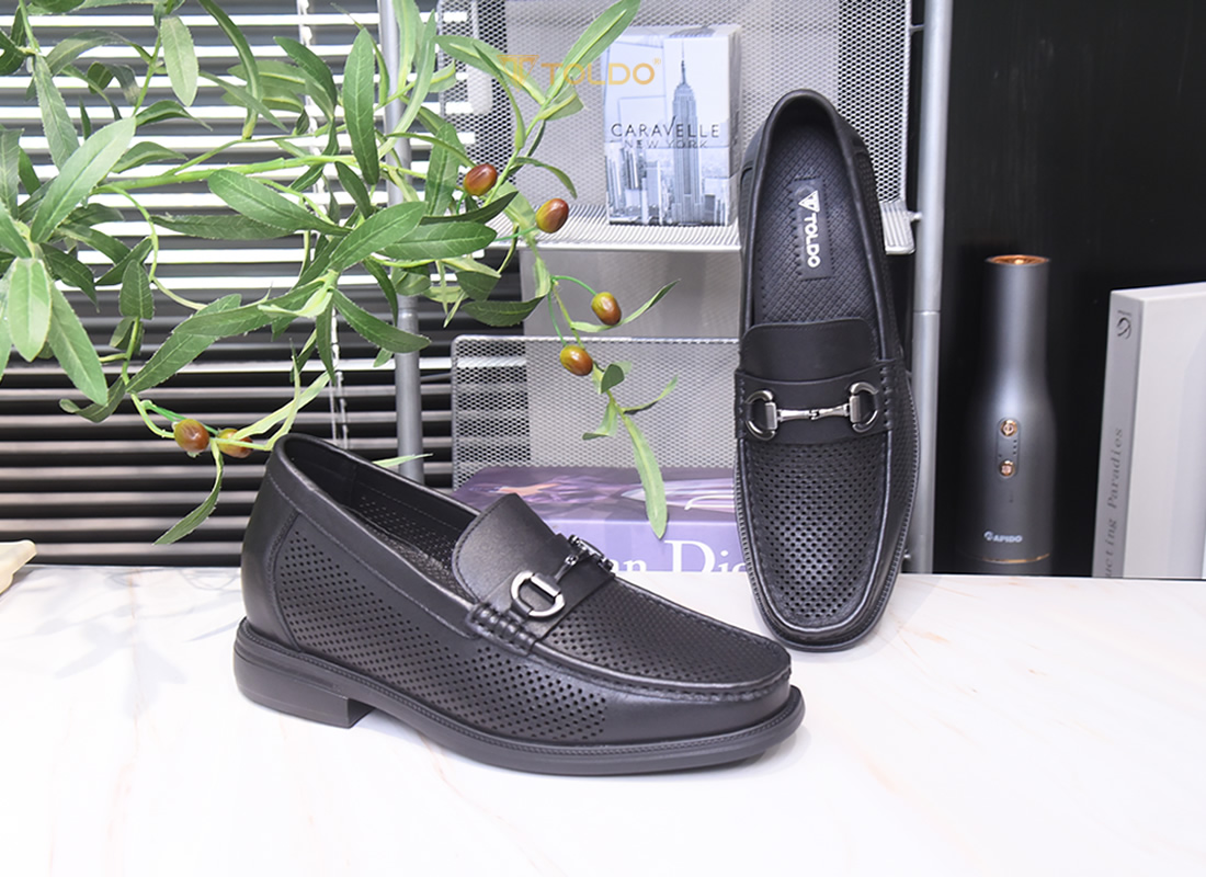 Giày cao nam 8cm đục lỗ thoáng khí 6